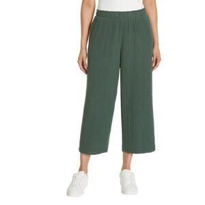 Jessica Simpson Women's Gauze Pants (Green, Medium)